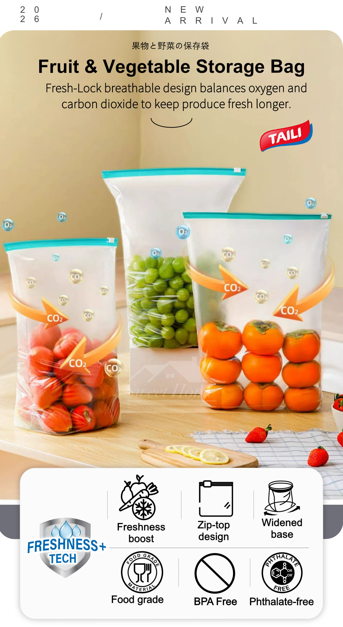 Fruit Vegetable Storage Bag-1